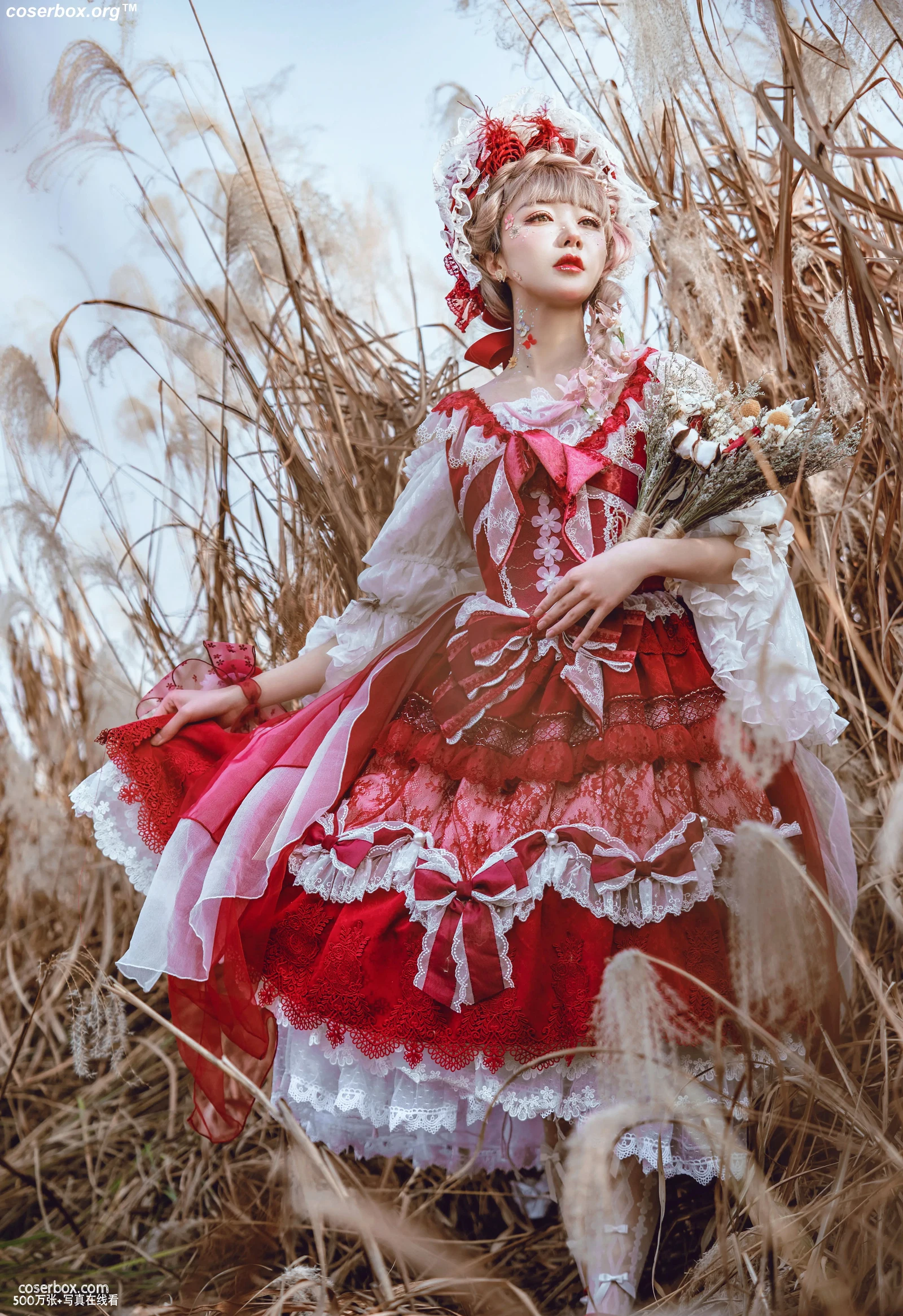 阿包也是兔娘 NO.005 lolita红裙 - 在线看可下载原图