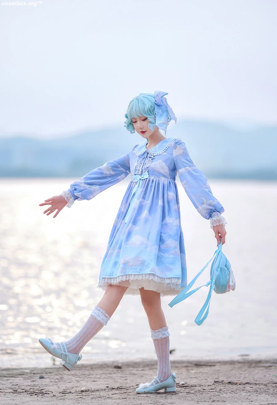 阿包也是兔娘 NO.011 lolita蓝裙 - 在线看可下载原图