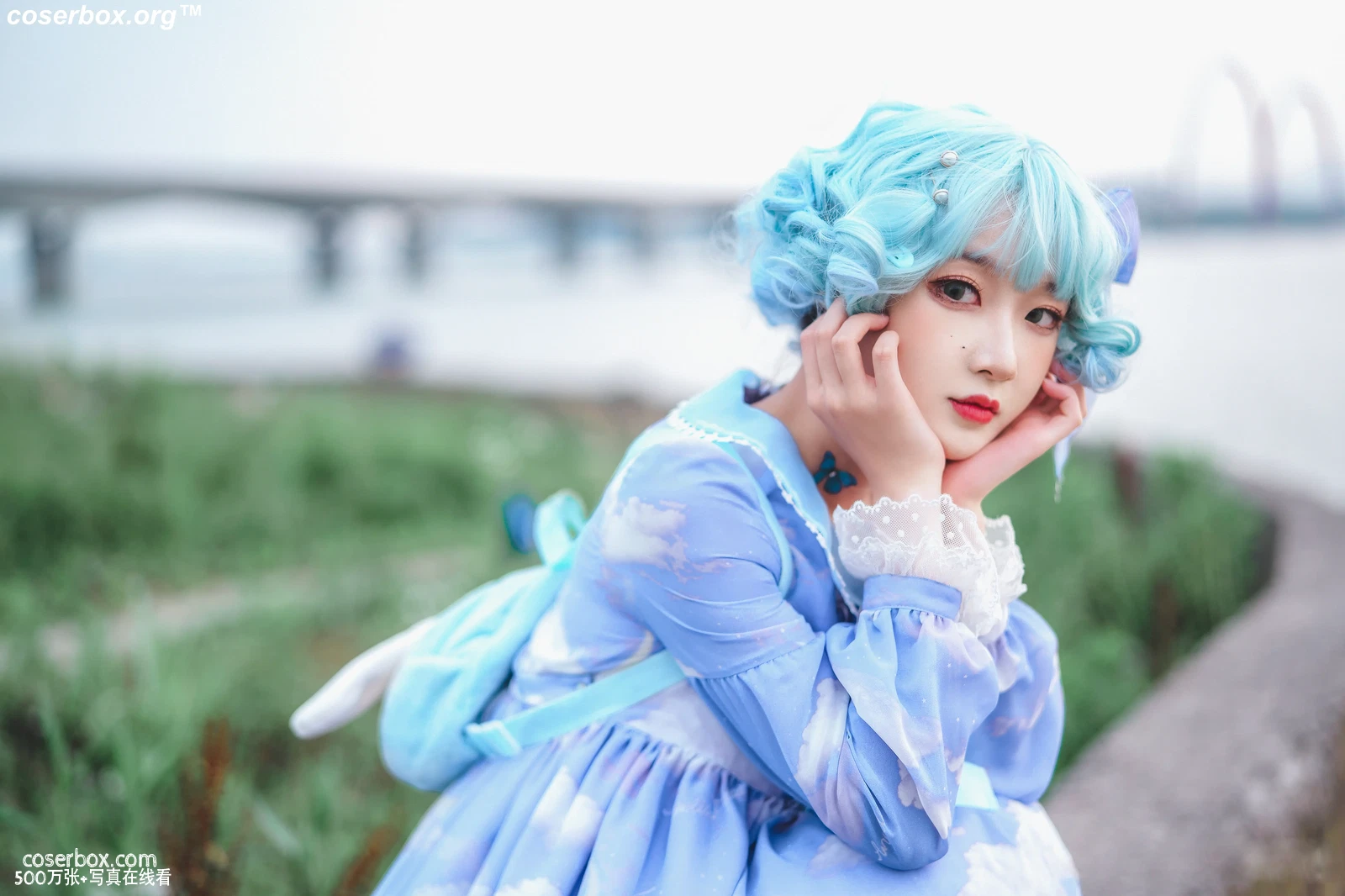 阿包也是兔娘 NO.011 lolita蓝裙 - 在线看可下载原图