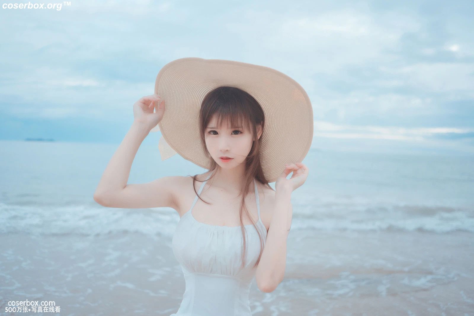 爱老师 NO.029 海岸 白裙 - 在线看可下载原图