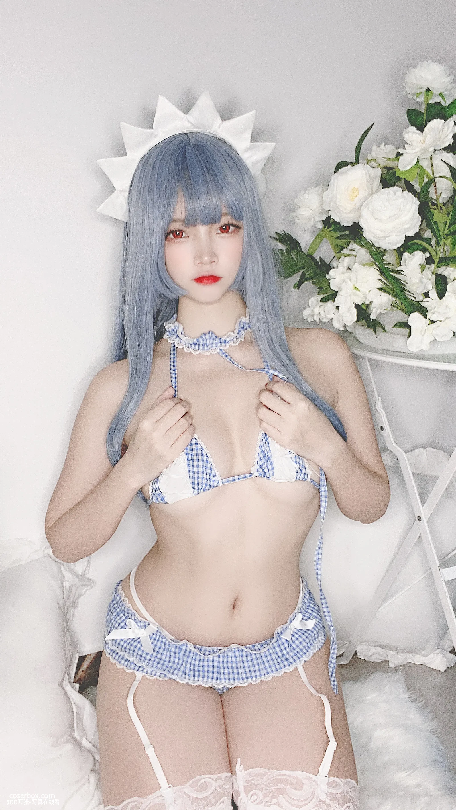 二佐Nisa NO.091 私房自拍蓝格比基尼女仆 - 在线看可下载原图