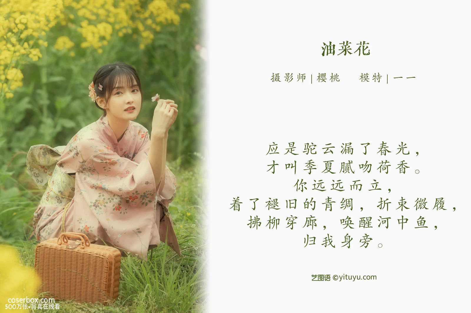 [YITUYU艺图语] 2022.04.27 NO.1117 油菜花 一一 [25P-413MB] - 在线看可下载原图