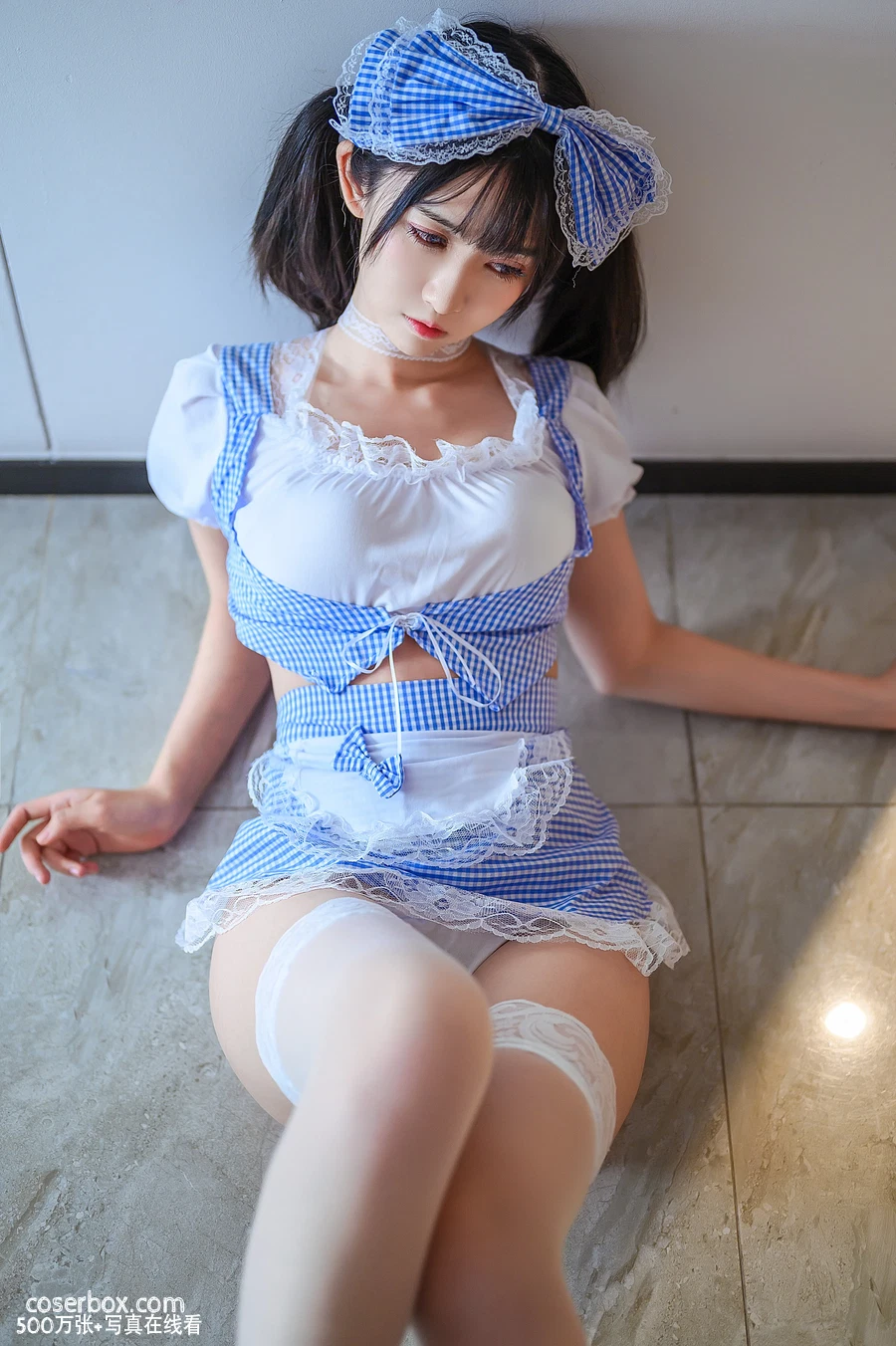 鳗鱼霏儿 NO.085 蓝白女仆写真电子版珍藏版[32P1V-1 - 在线看可下载原图