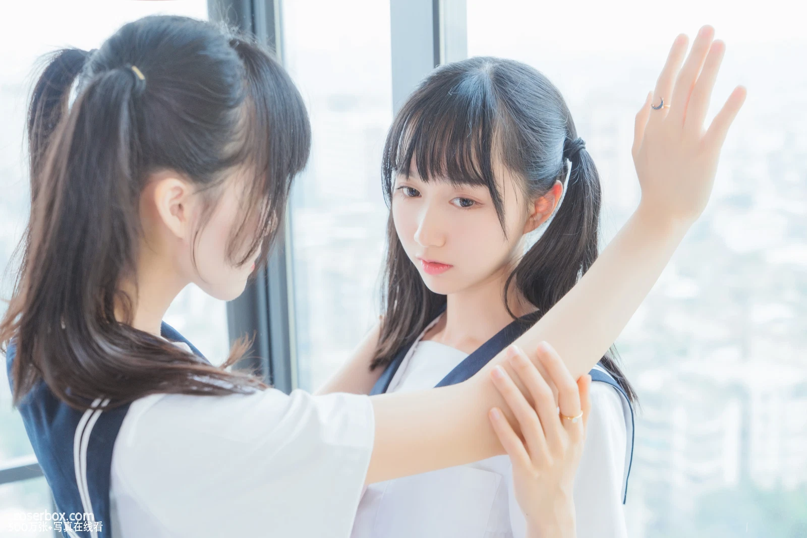 木绵绵owo NO.004 ×桜桃喵 她(制服×制服) - 在线看可下载原图