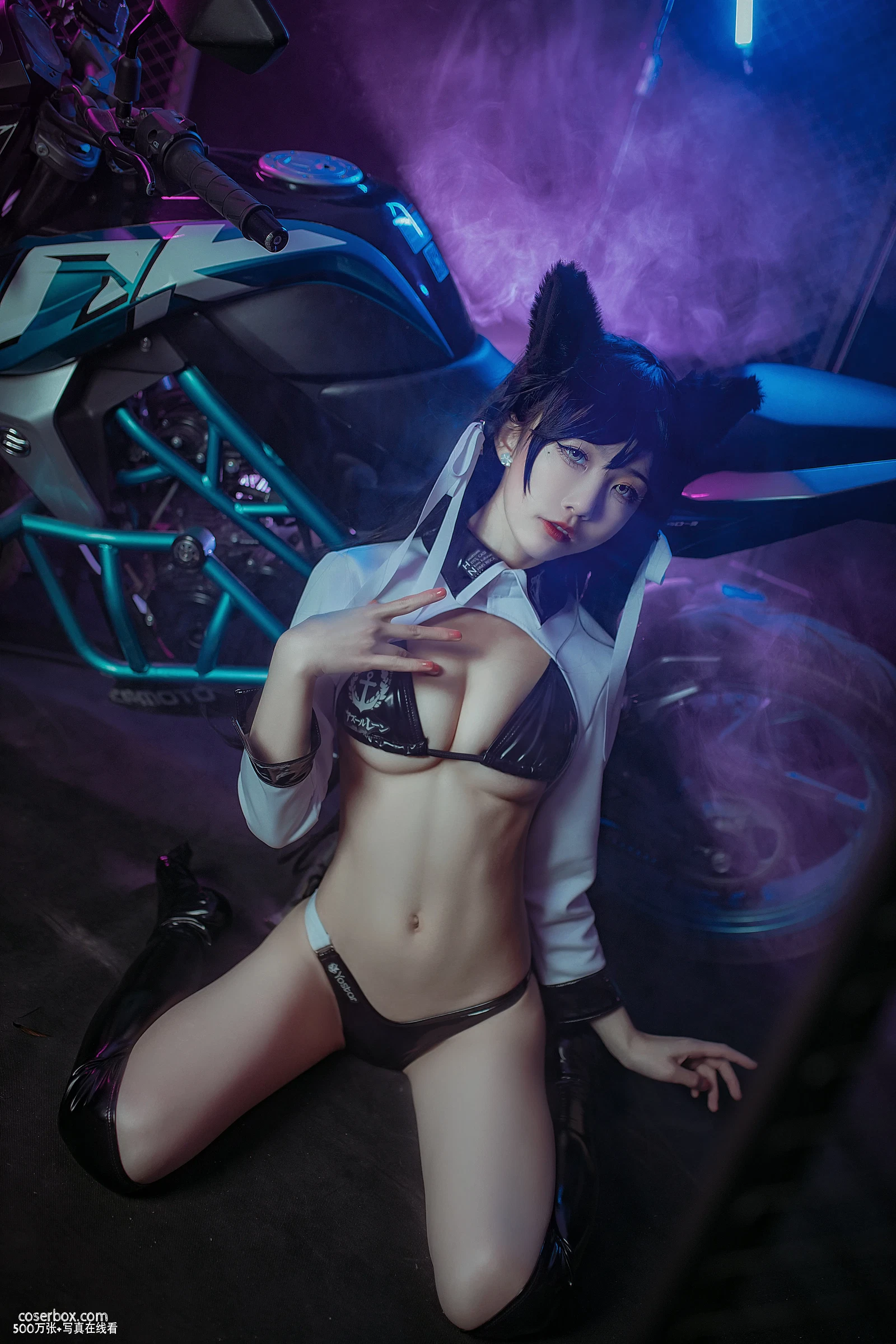 水淼aqua NO.087 爱宕犬 机车 - 在线看可下载原图