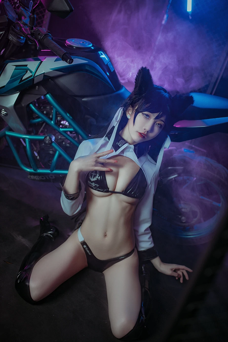 水淼aqua NO.087 爱宕犬 机车 - 在线看可下载原图
