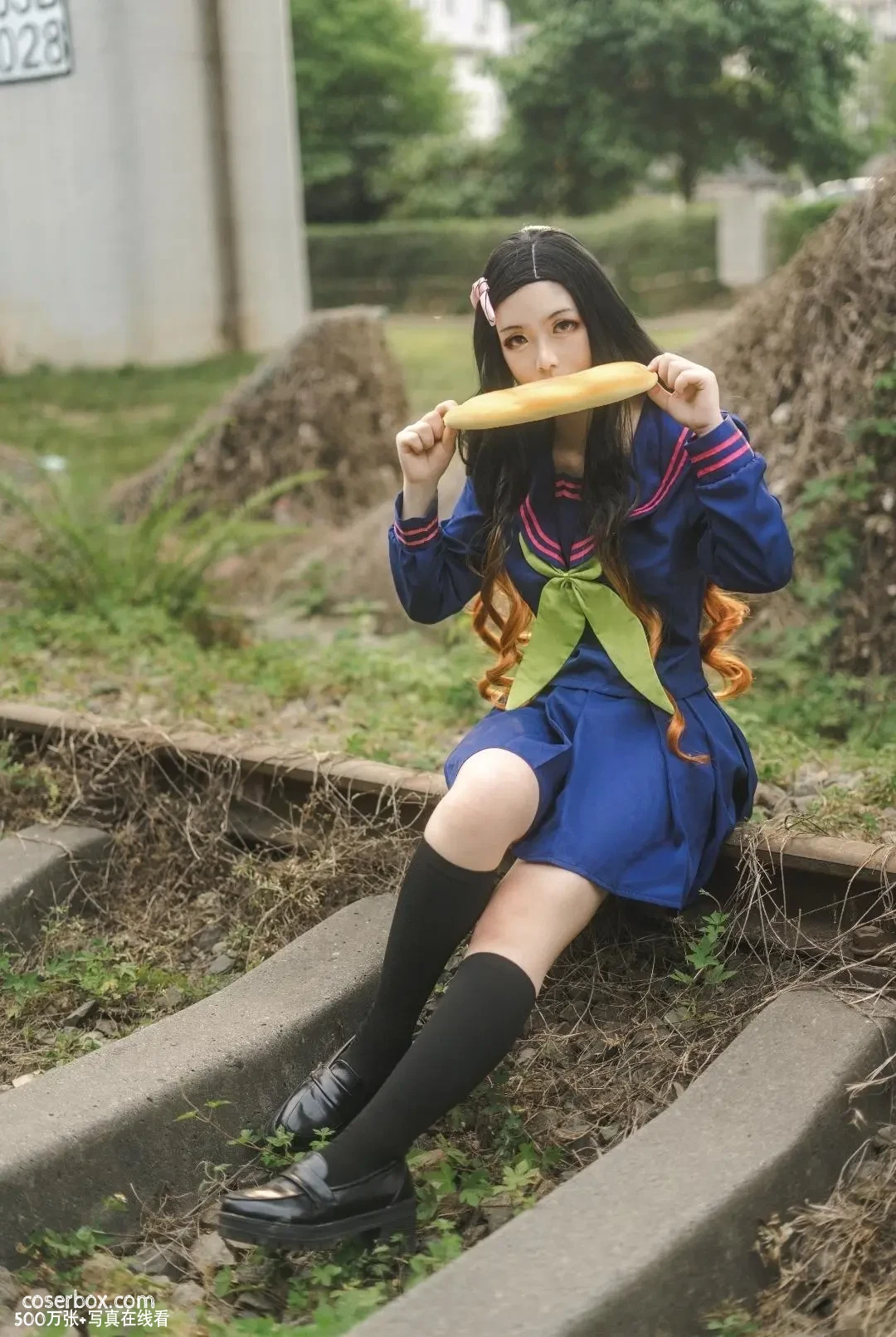 孤毒饮茶 NO.006 鬼灭之刃门祢豆子鬼灭学院COS [18P 4.4MB] - 在线看可下载原图