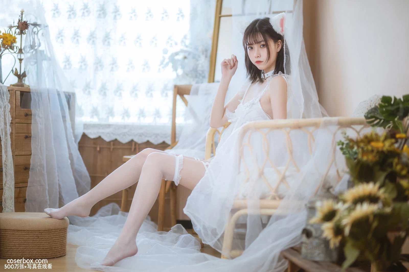 许岚LAN NO.002 猫娘白裙 - 在线看可下载原图