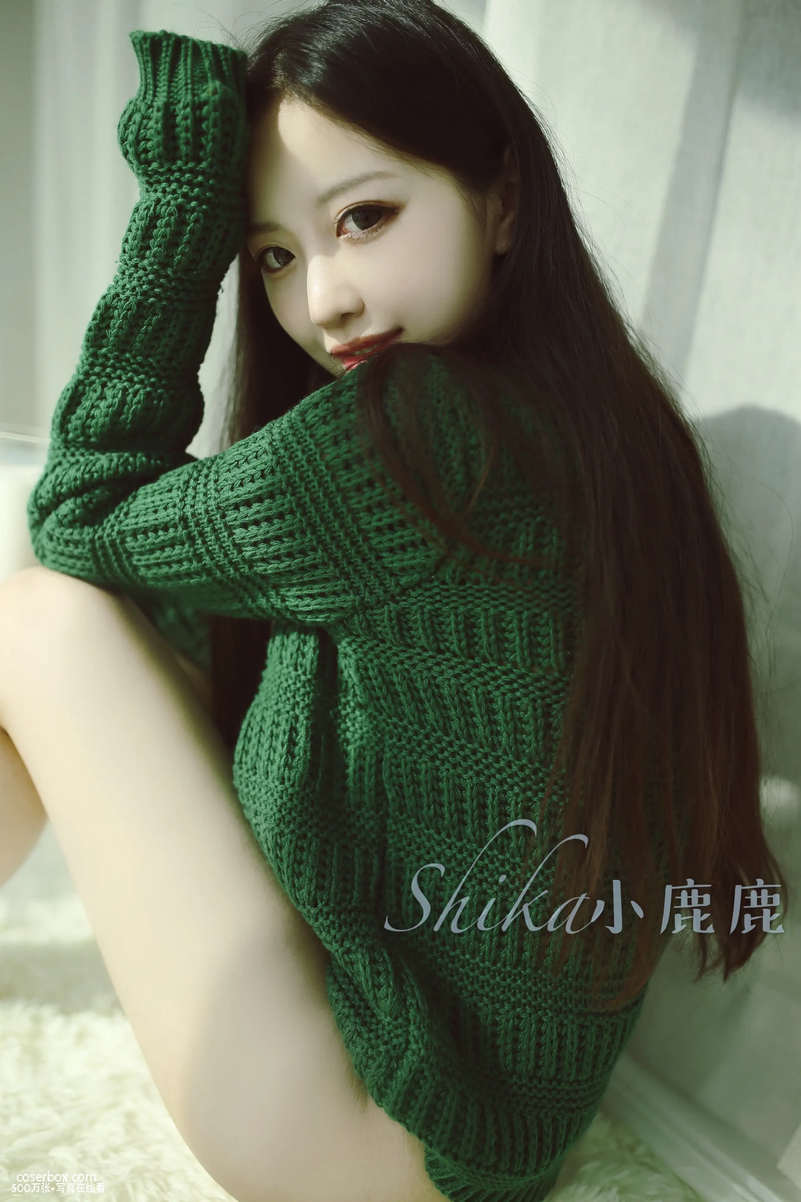 Shika小鹿鹿 NO.035 写真02 红绿毛衣 [14P 53.16MB] - 在线看可下载原图