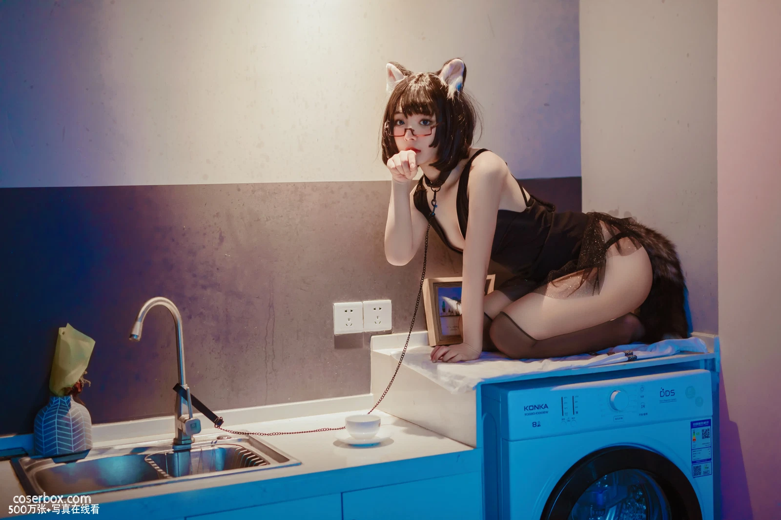 yuuhui玉汇 NO.001 猫猫头黑裙子 [11P 110.49MB] - 在线看可下载原图