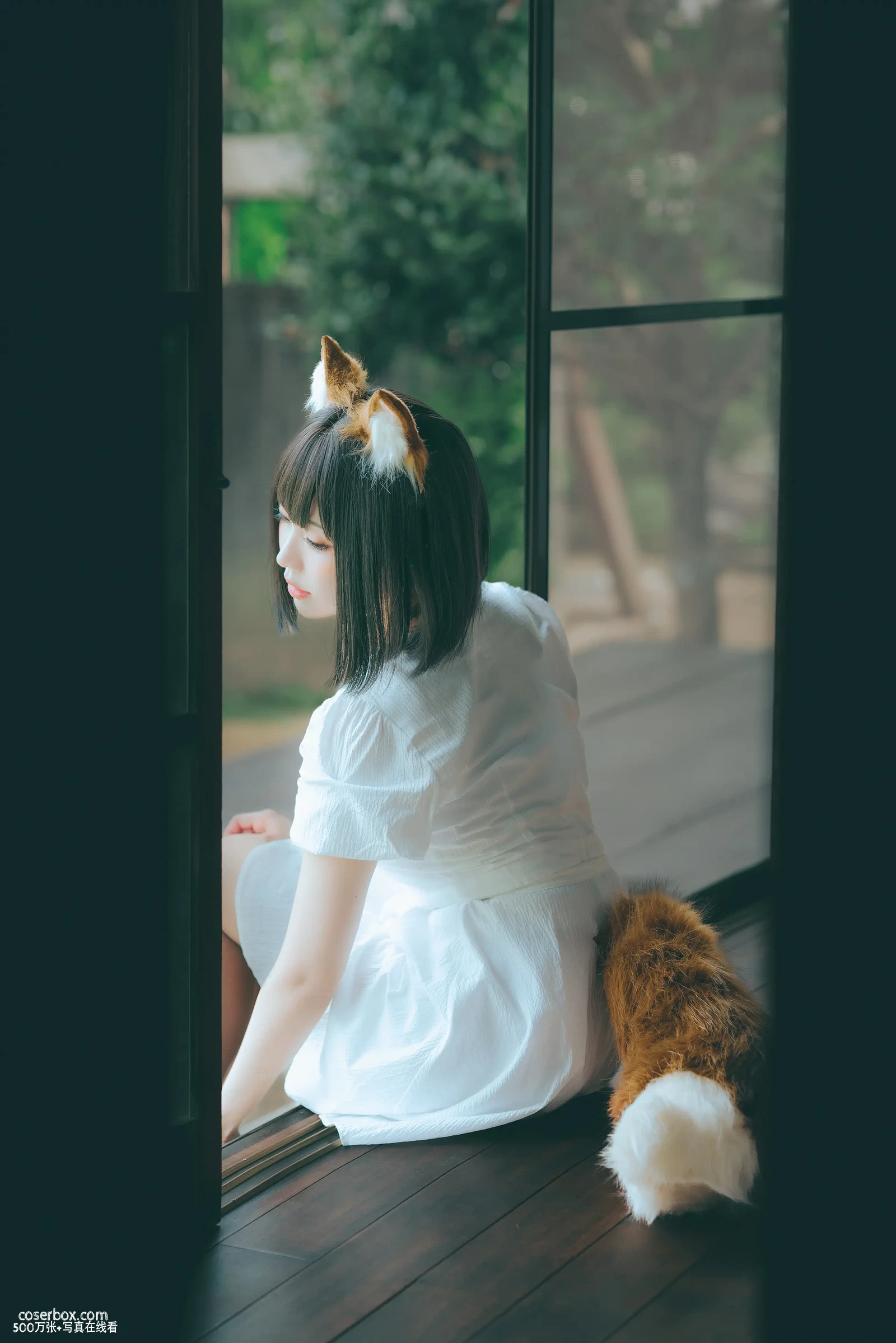 ElyEE子 NO.093 2023.July B-Dongitsune ~White dress 白洋裝狐少女 - 在线看可下载原图