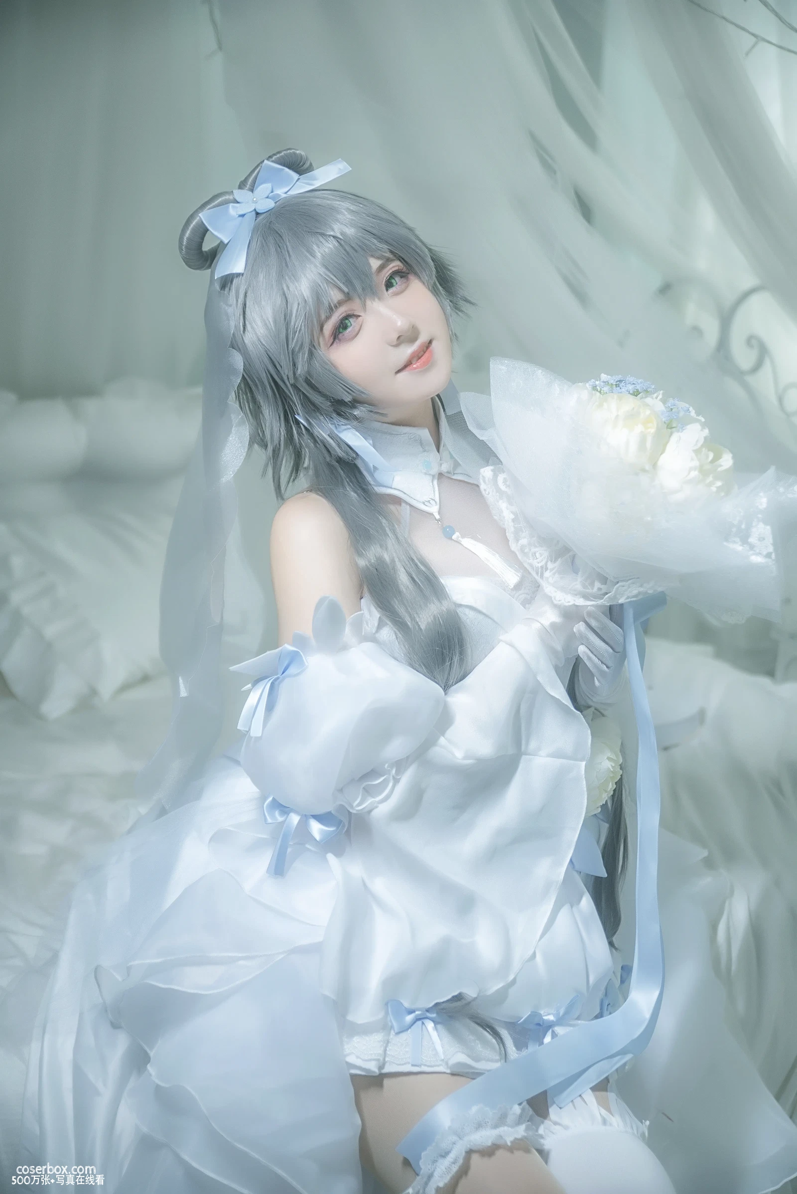 渊秧 NO.009 Vocaloid洛天依婚纱cos [10P 122.09MB] - 在线看可下载原图