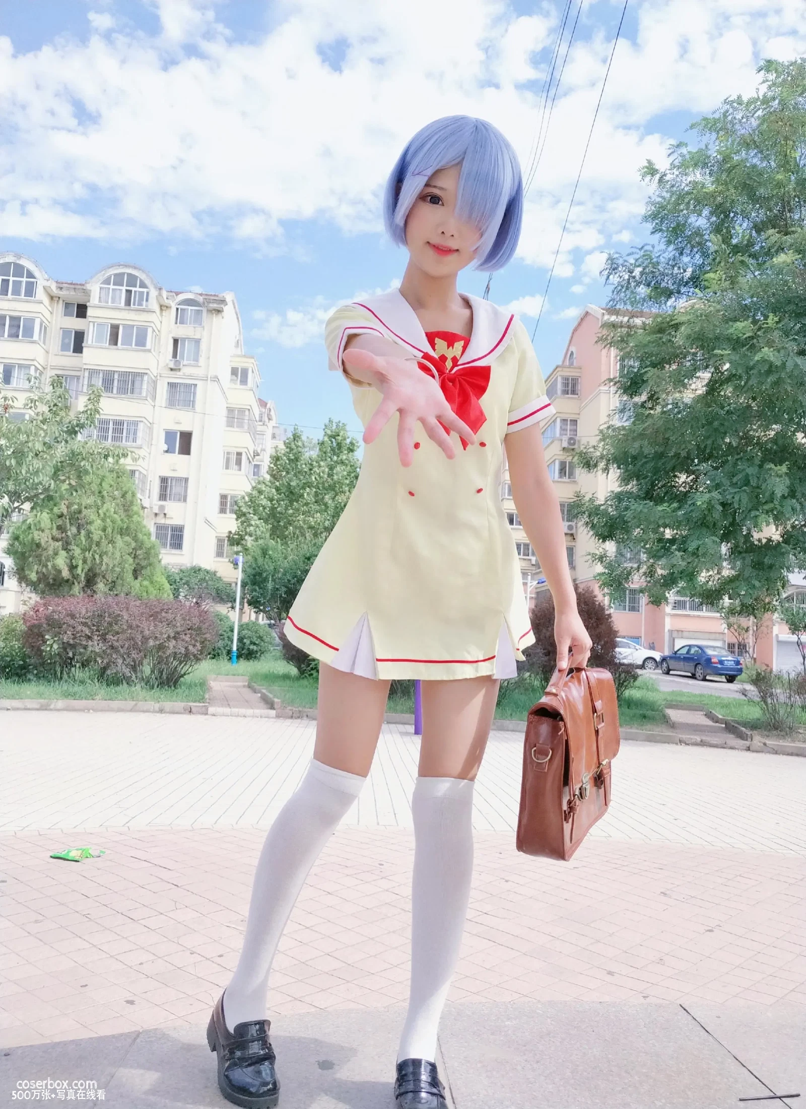 羽天Shine NO.22 RE从零开始的异世界生活 COS JK蕾姆 [13P 45.73MB] - 在线看可下载原图