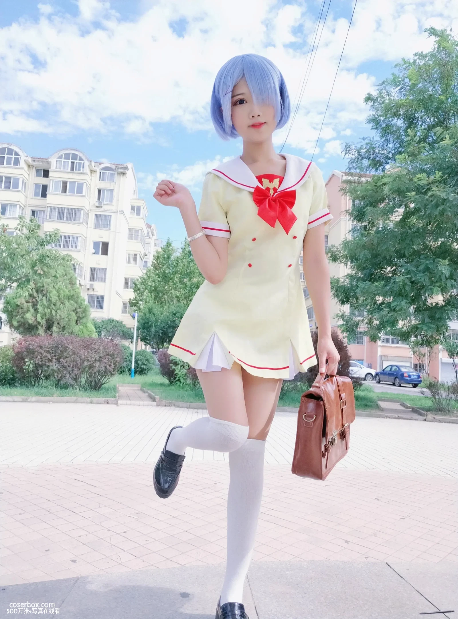 羽天Shine NO.22 RE从零开始的异世界生活 COS JK蕾姆 [13P 45.73MB] - 在线看可下载原图