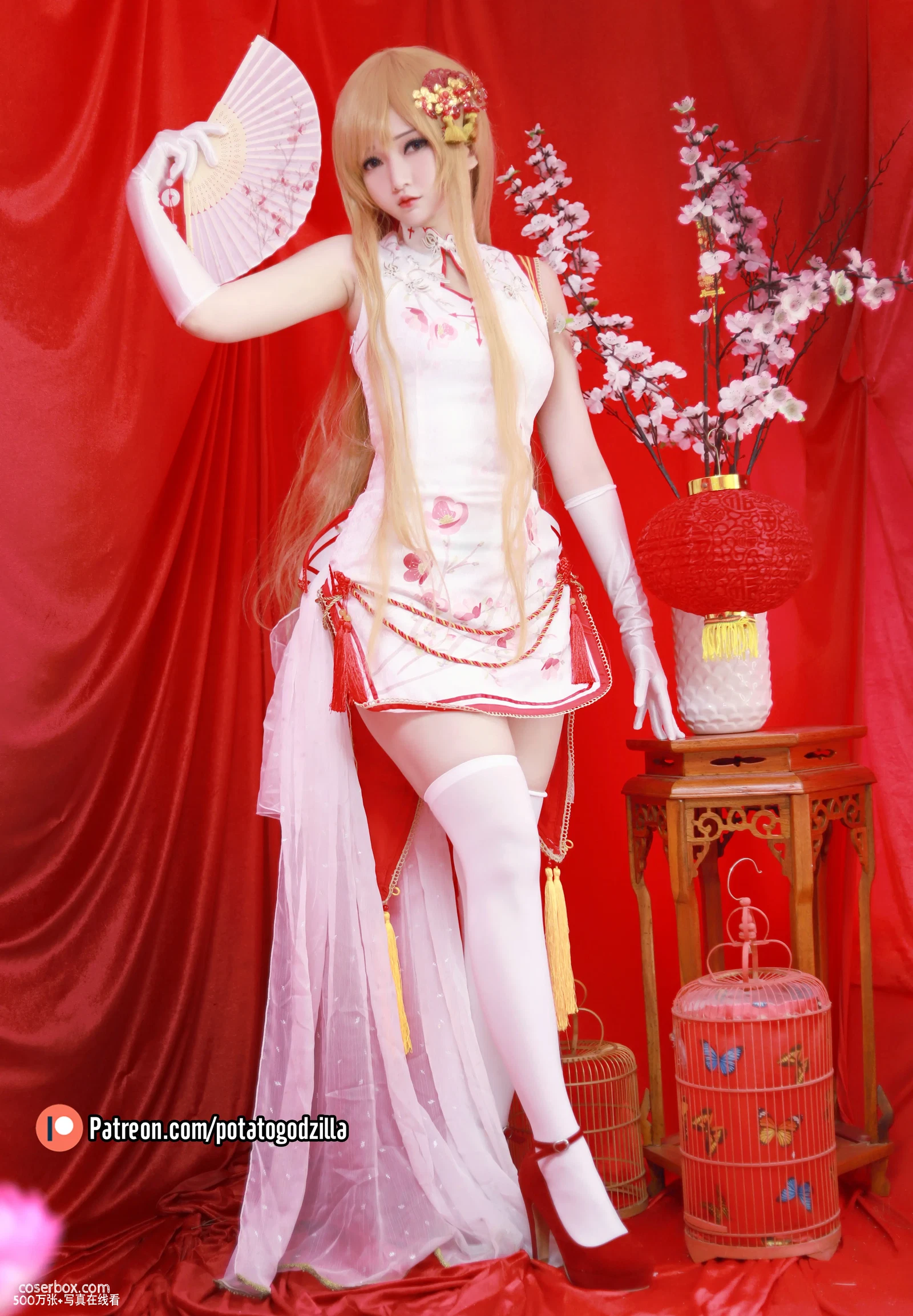 Potato Godzilla NO.048 Asuna Yuuki Qipao - 在线看可下载原图