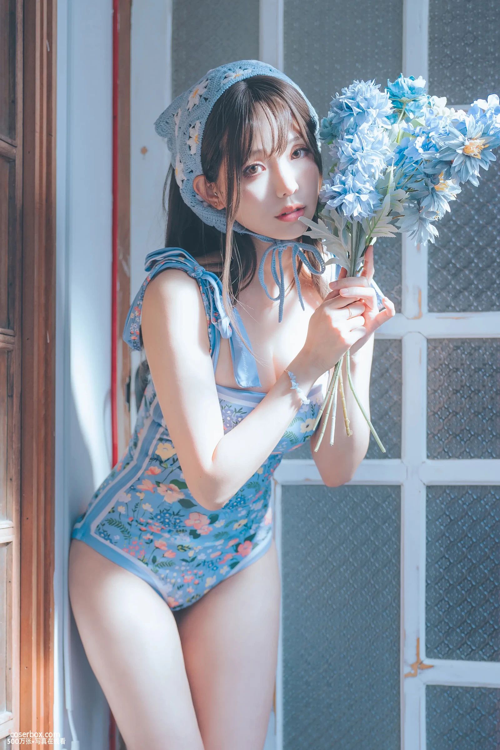 ElyEE子 NO.106 2023.august D-復古水藍花 Vintage Aqua Blossom - 在线看可下载原图