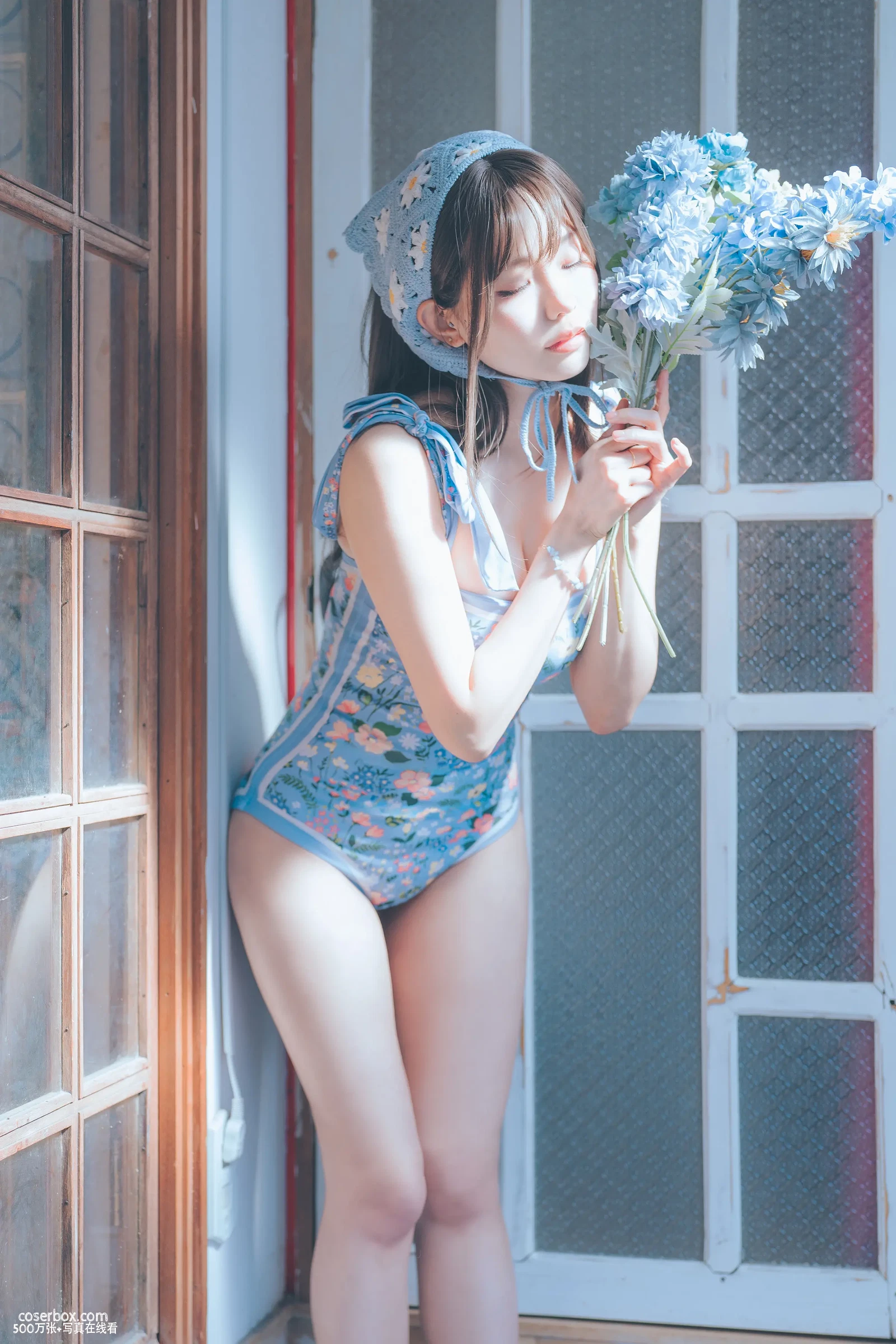ElyEE子 NO.106 2023.august D-復古水藍花 Vintage Aqua Blossom - 在线看可下载原图