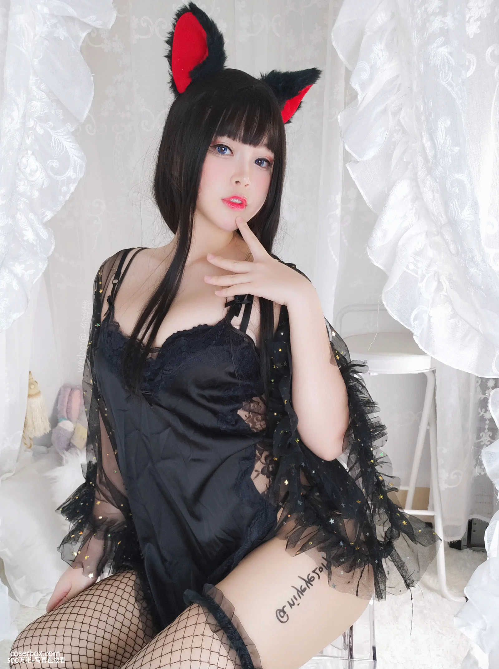 白烨 NO.058 黑系猫咪少女 - 在线看可下载原图