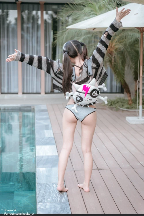 Kuukow 2023.12.12 Grey Bikini 灰色比基尼 - 在线看可下载原图