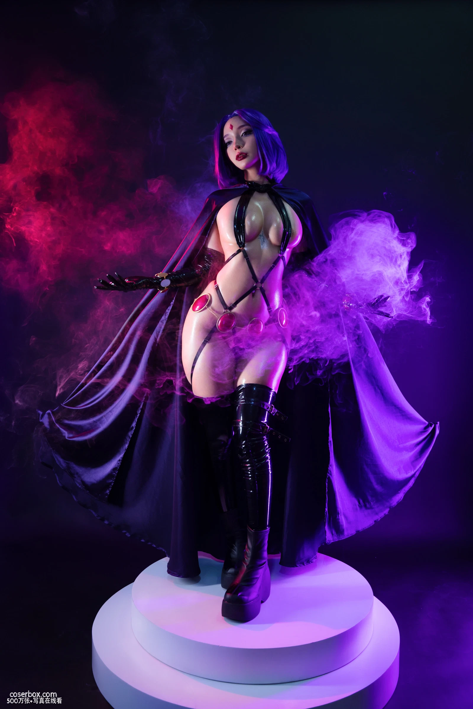 Umeko J 2024.03.01 Raven Latex Lingerie 乌鸦乳胶同人 - 在线看可下载原图