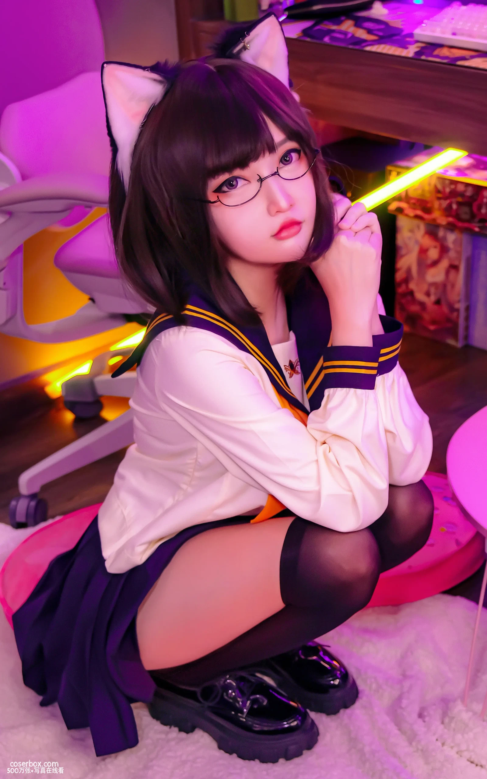 Potato Godzilla 2024.03.05 Tatami Neko-chan in Seifuku 幸福的榻榻米猫咪 - 在线看可下载原图