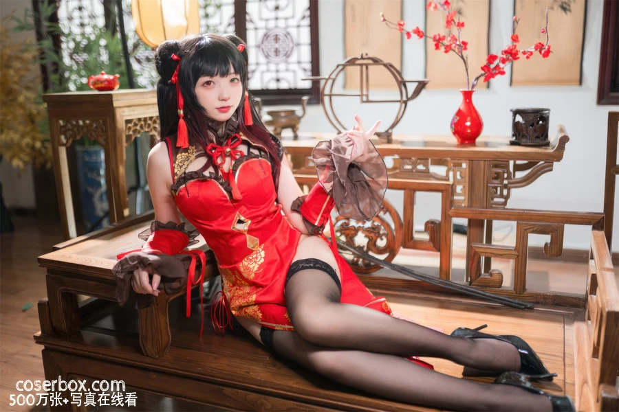 花铃 2024.03.19 时崎狂三 – 旗袍 - 在线看可下载原图