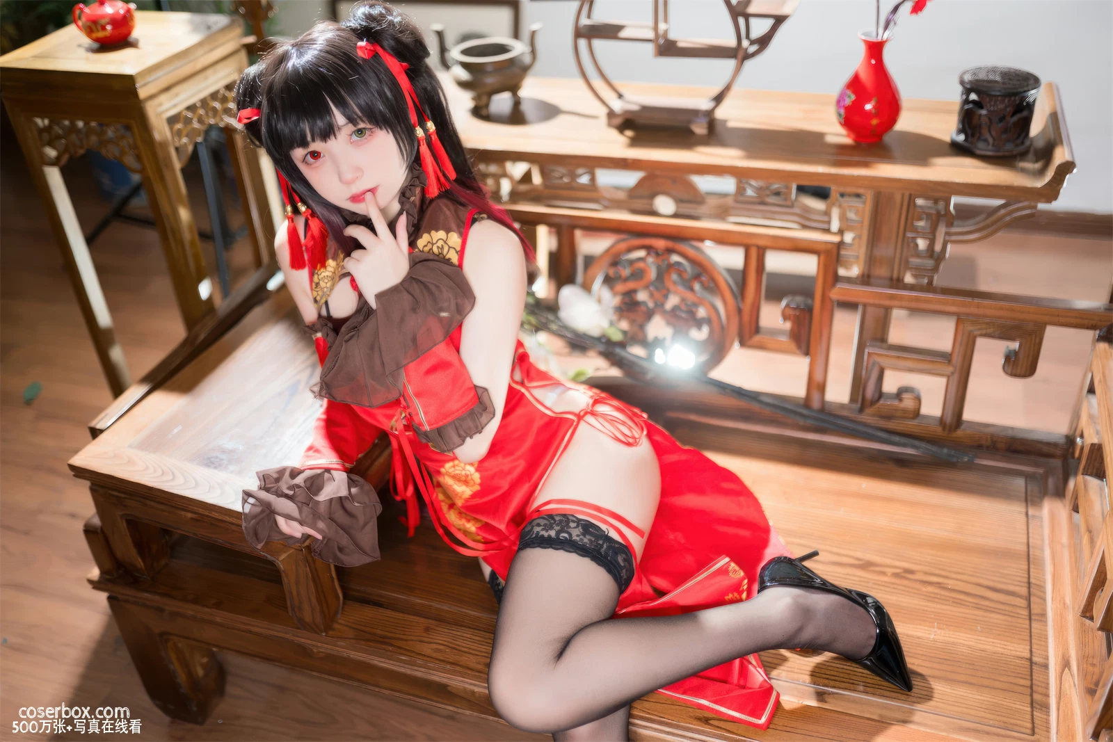 花铃 2024.03.19 时崎狂三 – 旗袍 - 在线看可下载原图