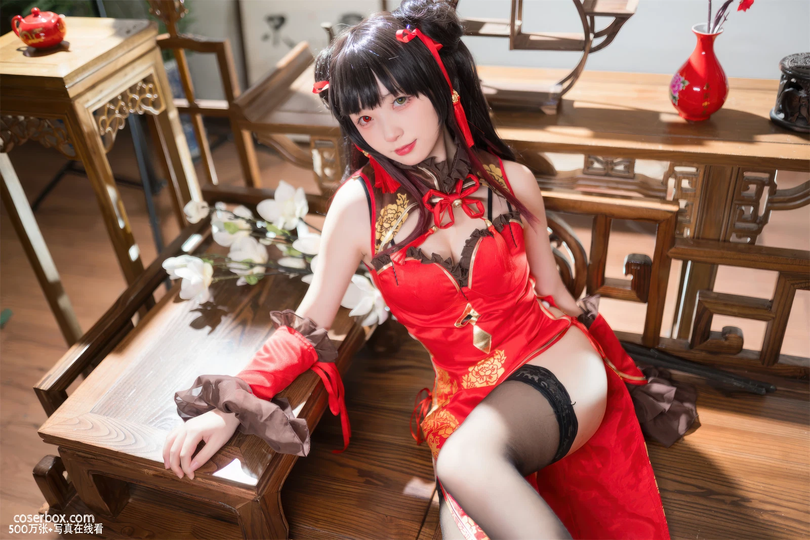 花铃 2024.03.19 时崎狂三 – 旗袍 - 在线看可下载原图
