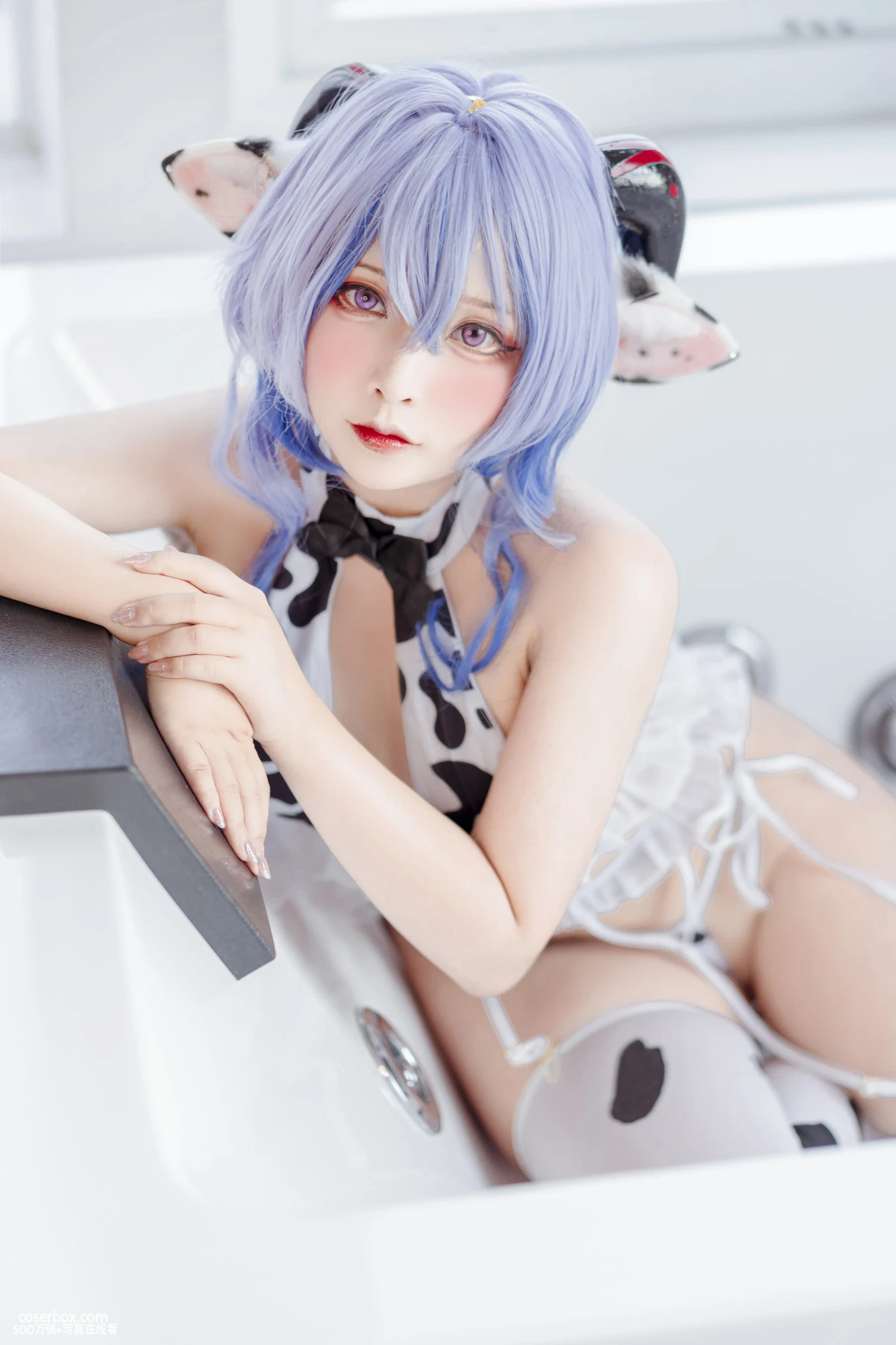 Sayo Momo 2024.03.29 Ganyu Cow 甘雨牛奶制服 - 在线看可下载原图