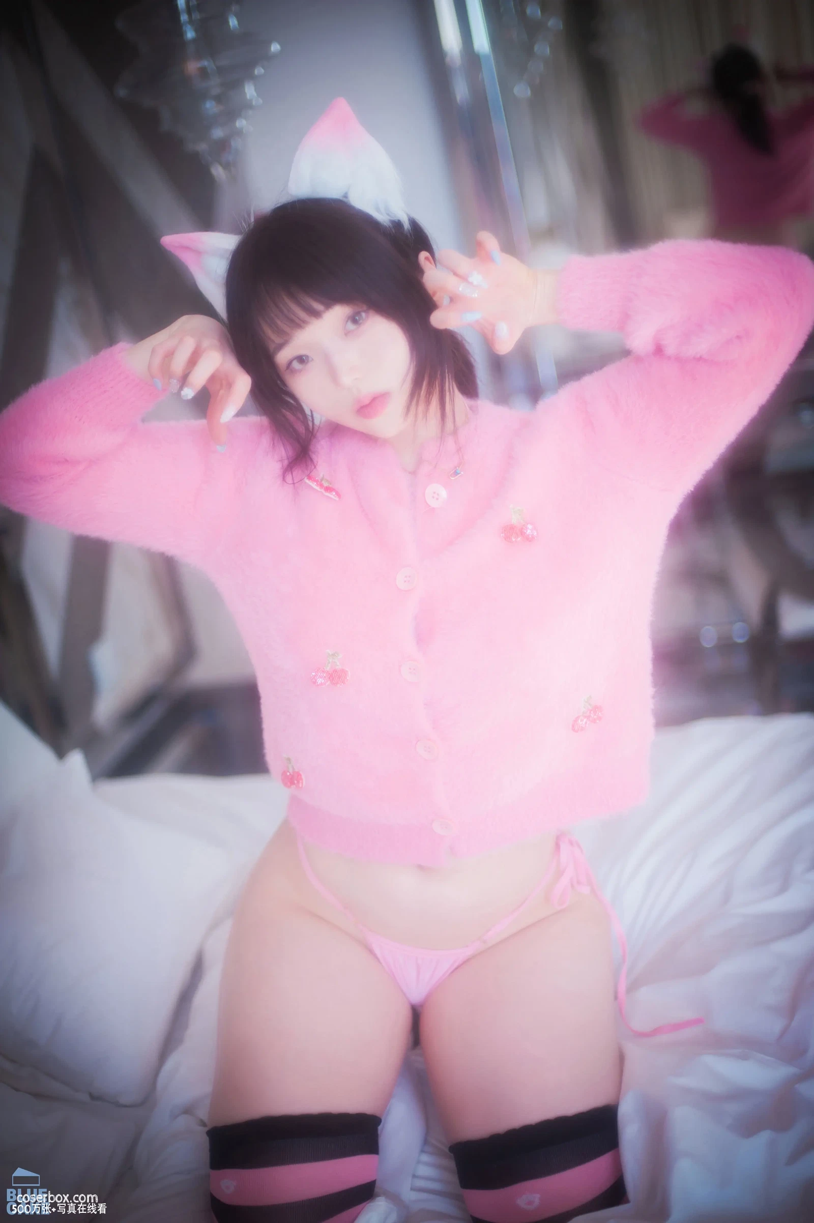 BlueCake NO.013 Bambi Naughty Cats Pink & Mint RED [145P 686.54MB] - 在线看可下载原图