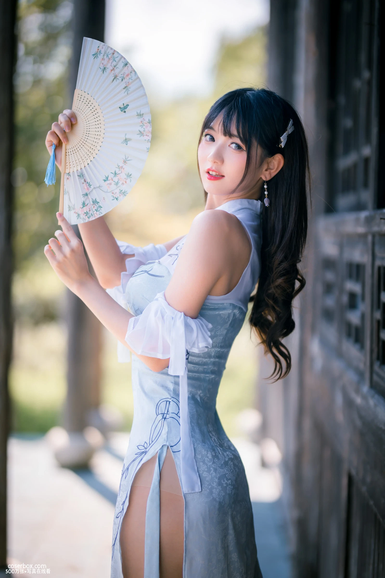 陆卿卿 NO.009 蓝色旗袍 - 在线看可下载原图