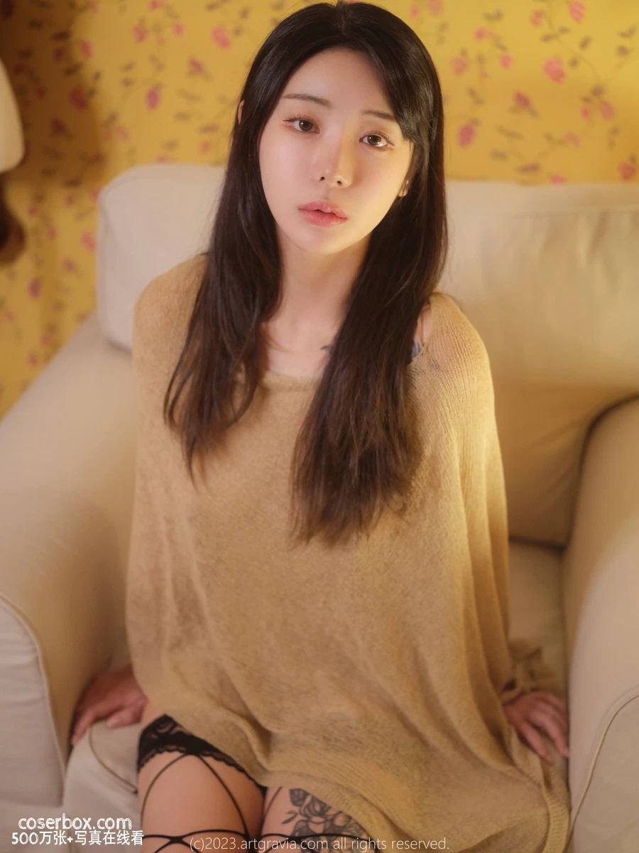 ARTGRAVIA 2024.05.04 Wuyo 浅黄色针织衫 - 在线看可下载原图