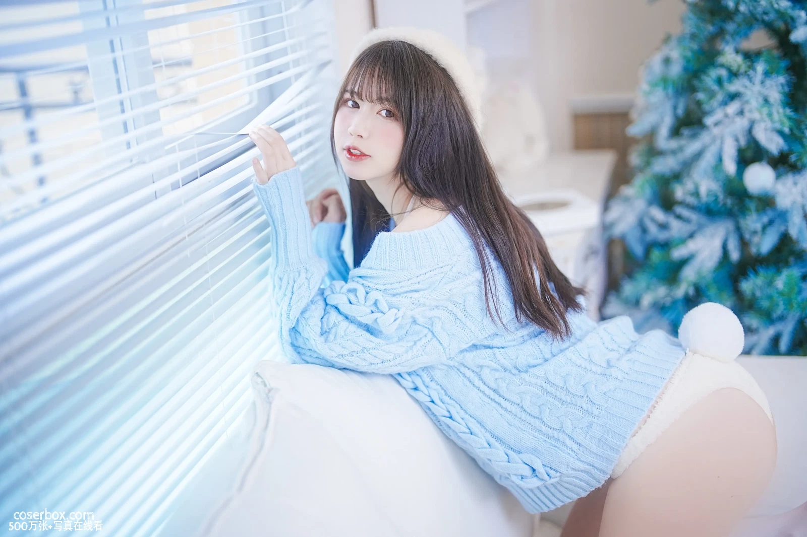 Tina很妖孽呀 2024.06.17 蓝色秋冬毛衣 27P - 在线看可下载原图