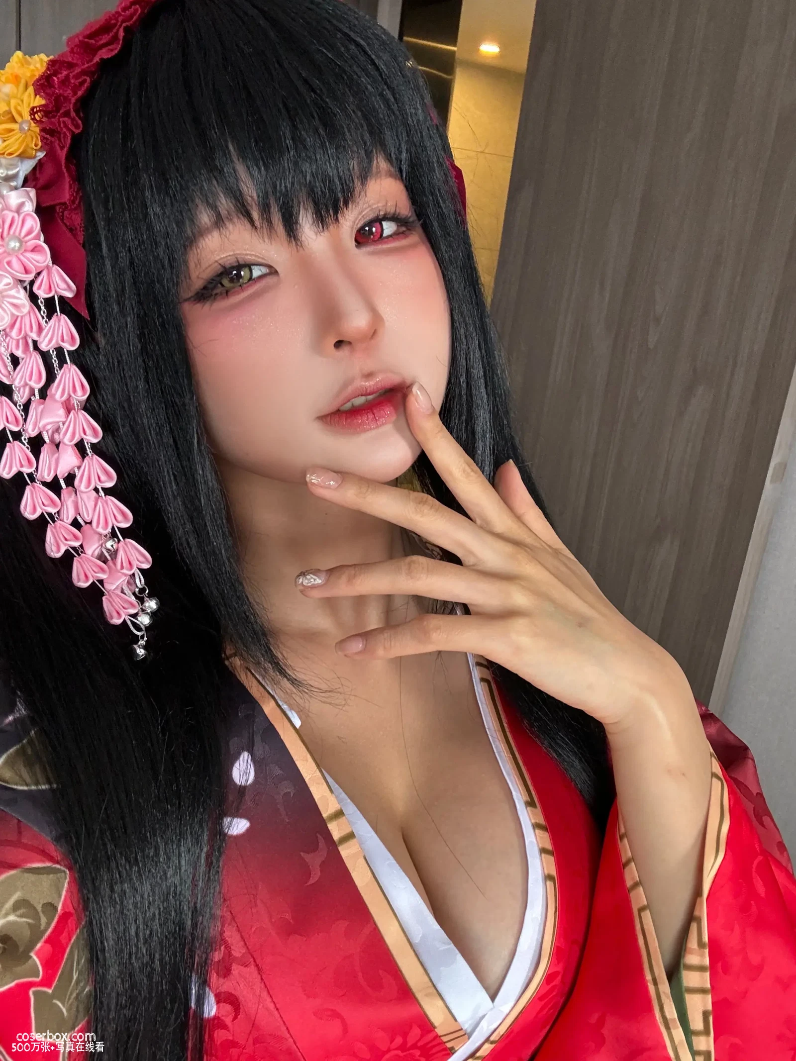 蠢沫沫 2024.08.31 狂三和服cos - 在线看可下载原图