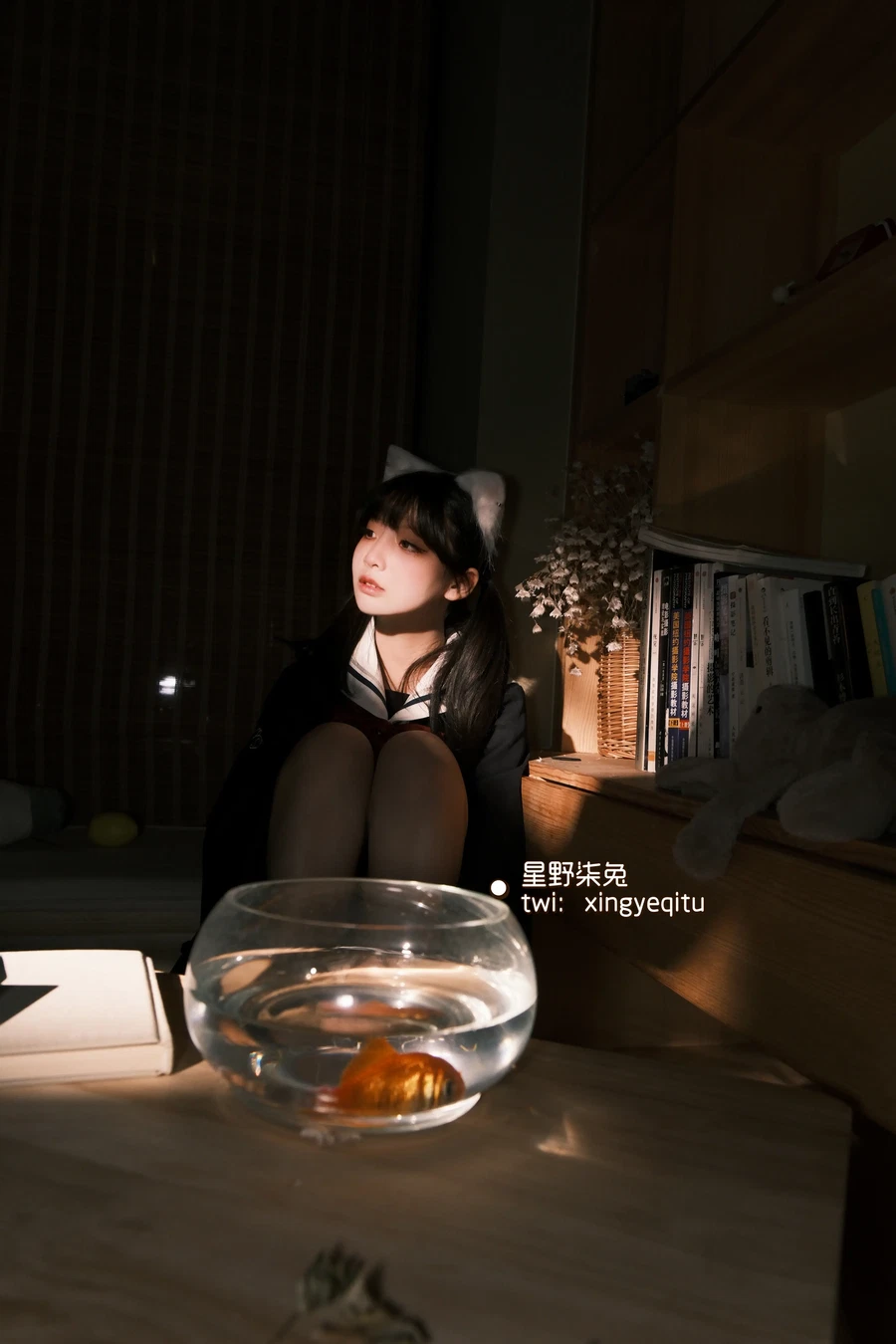 星野柒兔 2024.08.23 放课后的吔鱼少女 - 在线看可下载原图