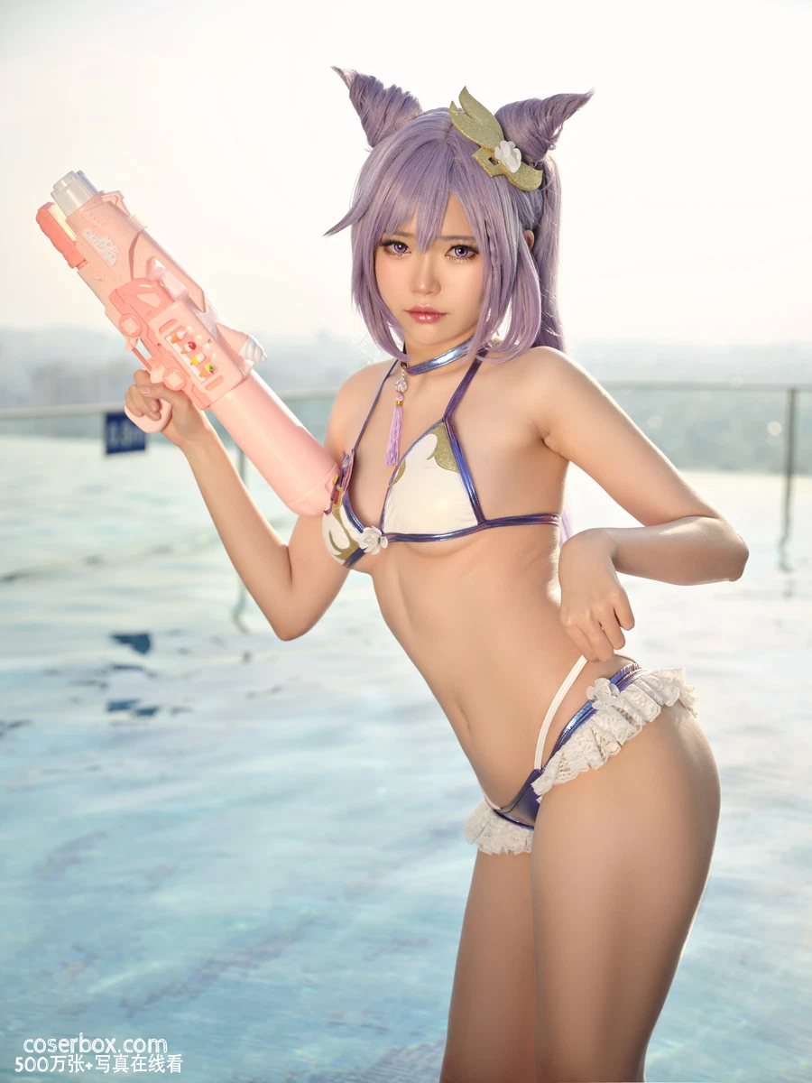 ZinieQ 2025.02.21 Keqing Bikini 刻晴 比基尼 - 在线看可下载原图