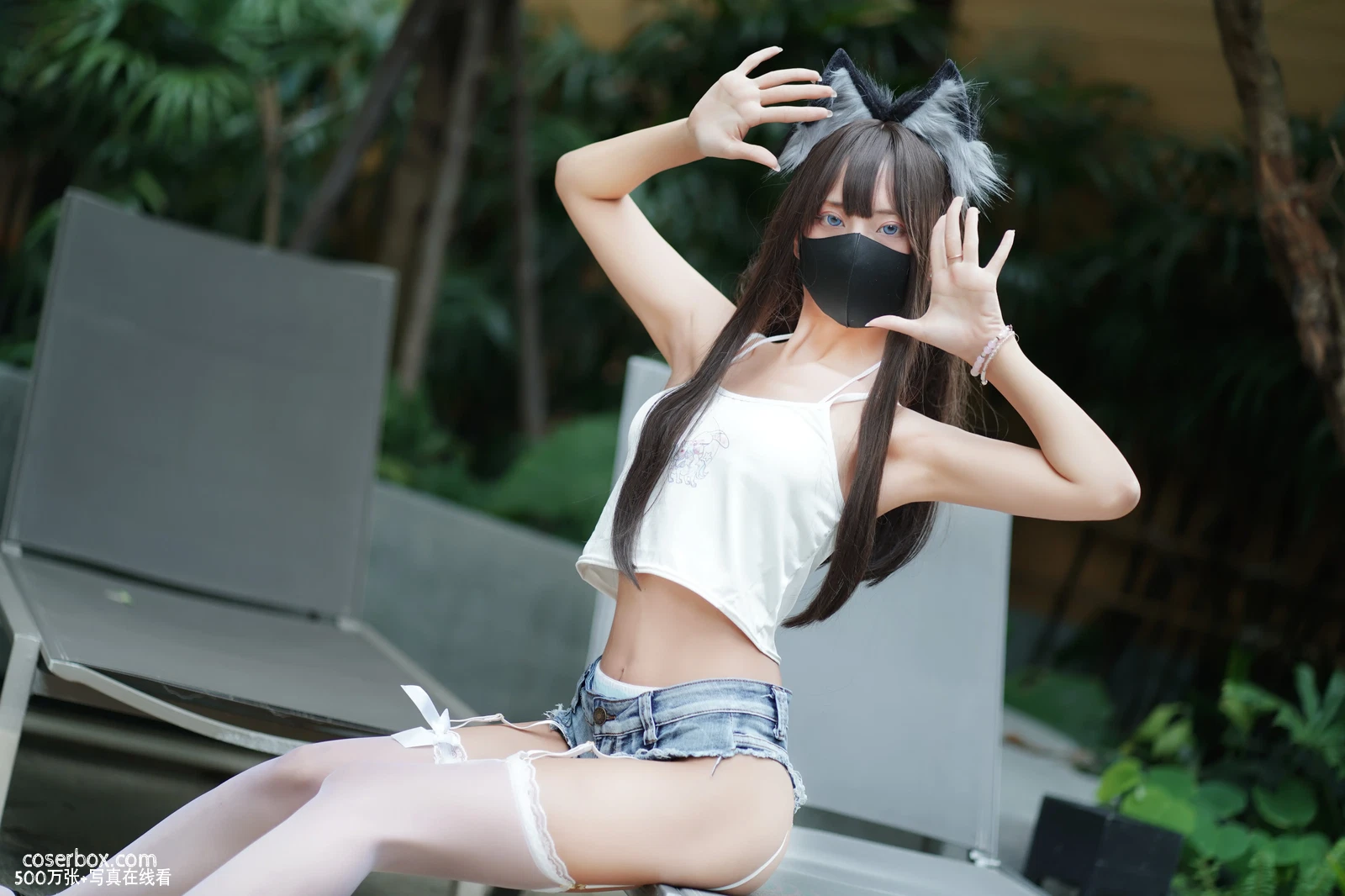 职业奶妈三水子 2025.03.30 猫猫蓝白比基尼 - 在线看可下载原图
