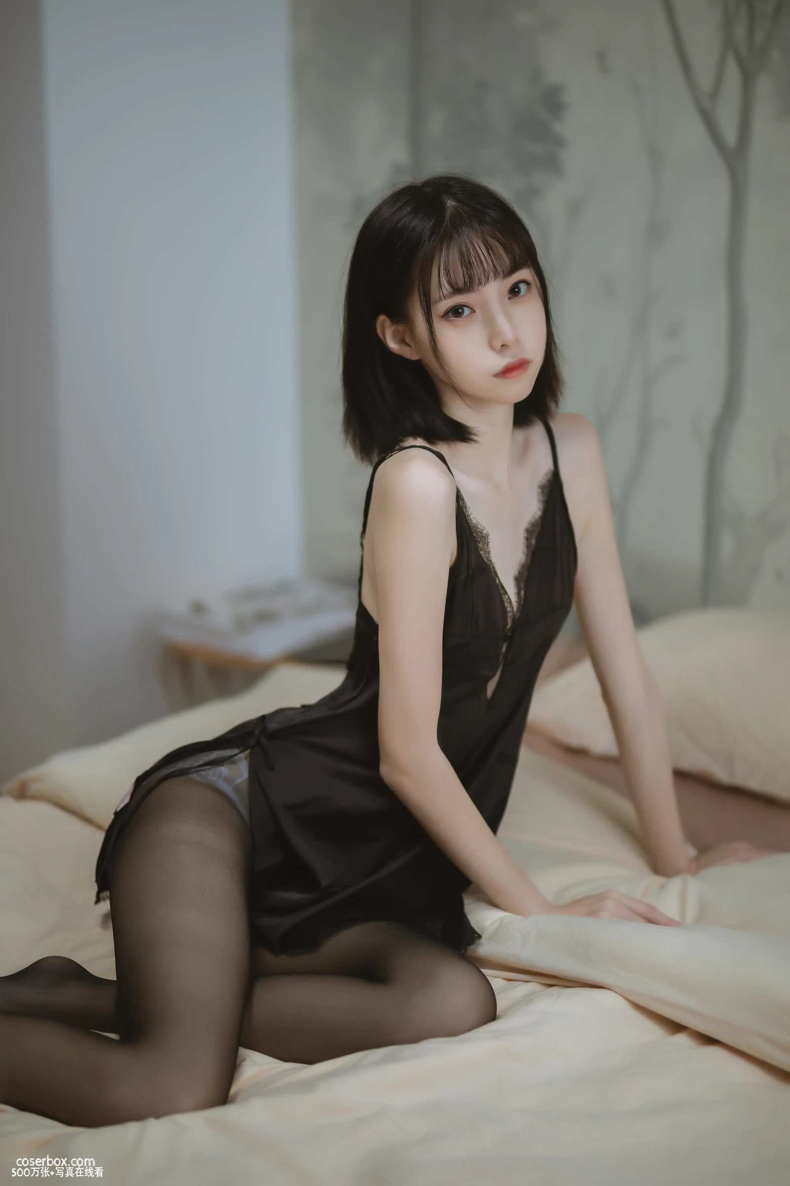 许岚LAN 2025.05.20 黑色蕾丝睡衣 - 在线看可下载原图