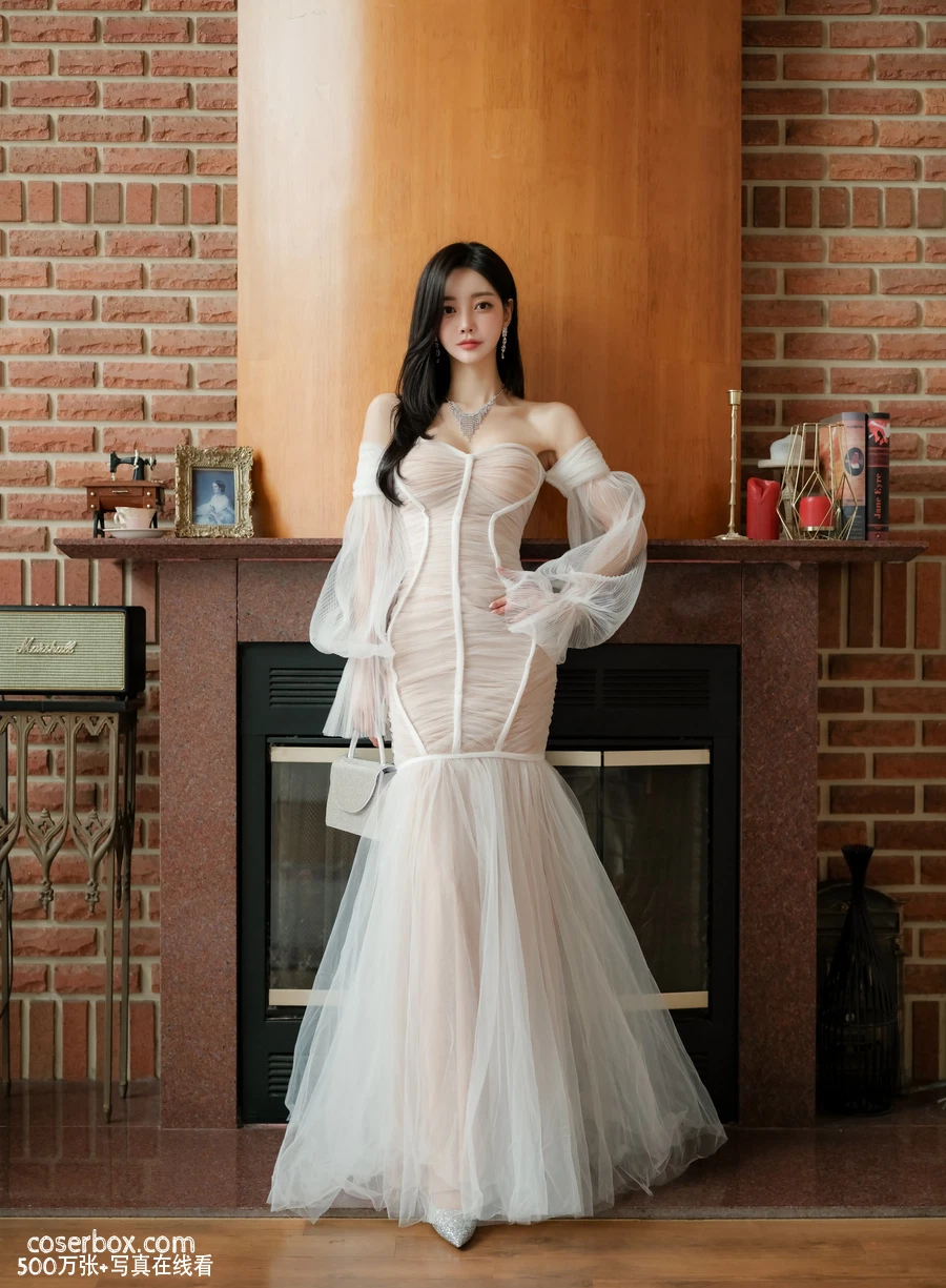 孙允珠 2025.06.26 2025春季定拍 波萨诺瓦缦纱花嫁美人鱼礼裙  - 在线看可下载原图