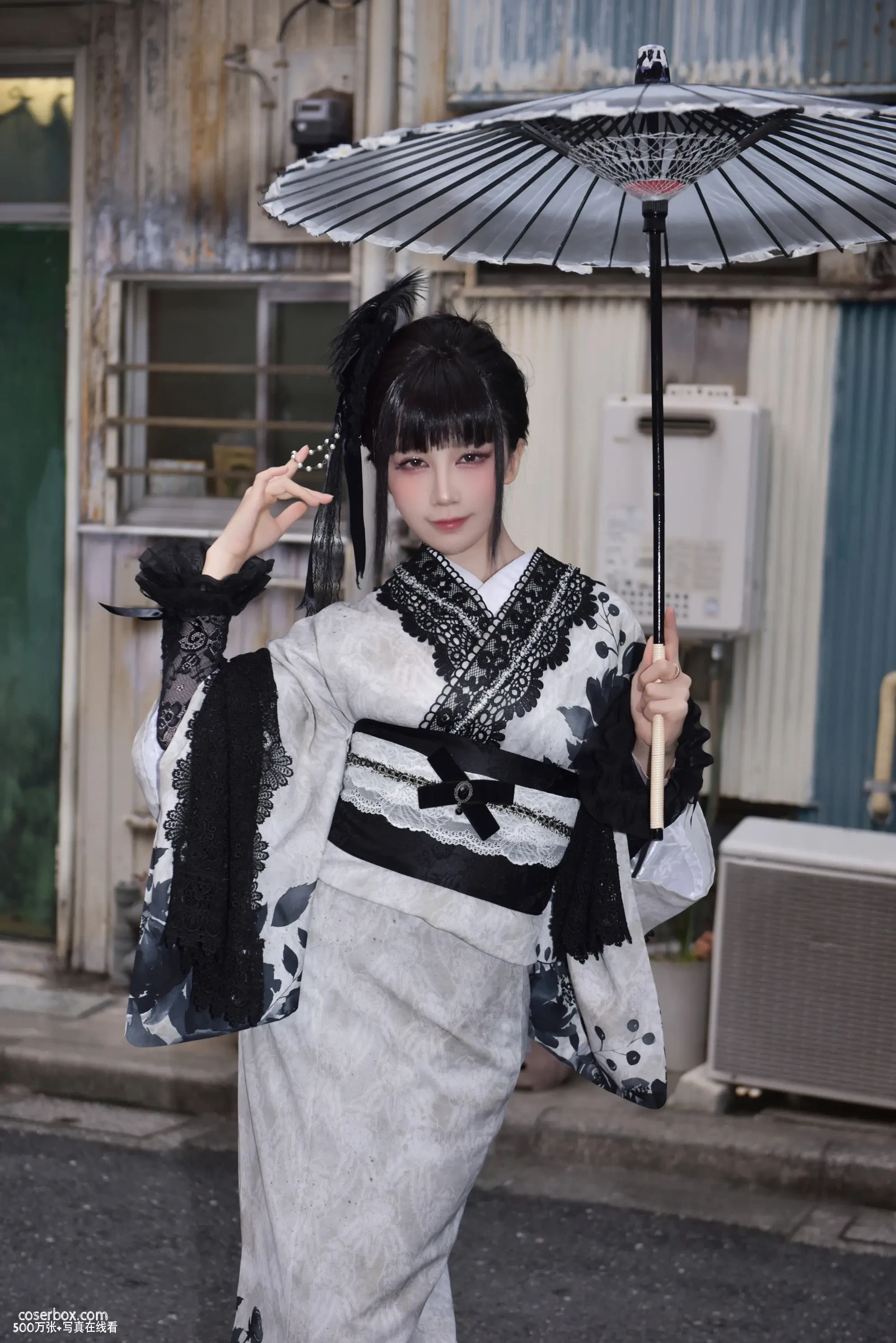 水淼aqua 2025.07.19 Black Lace Kimono - 在线看可下载原图