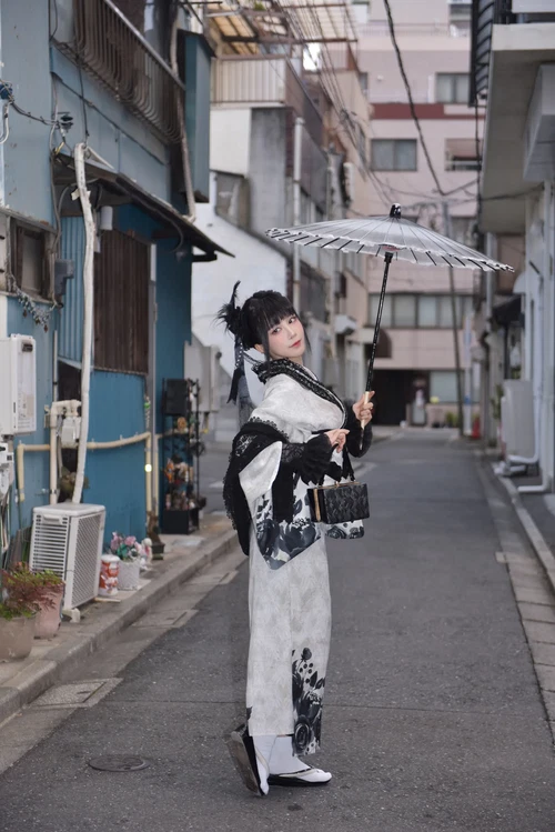 水淼aqua 2025.07.19 Black Lace Kimono - 在线看可下载原图