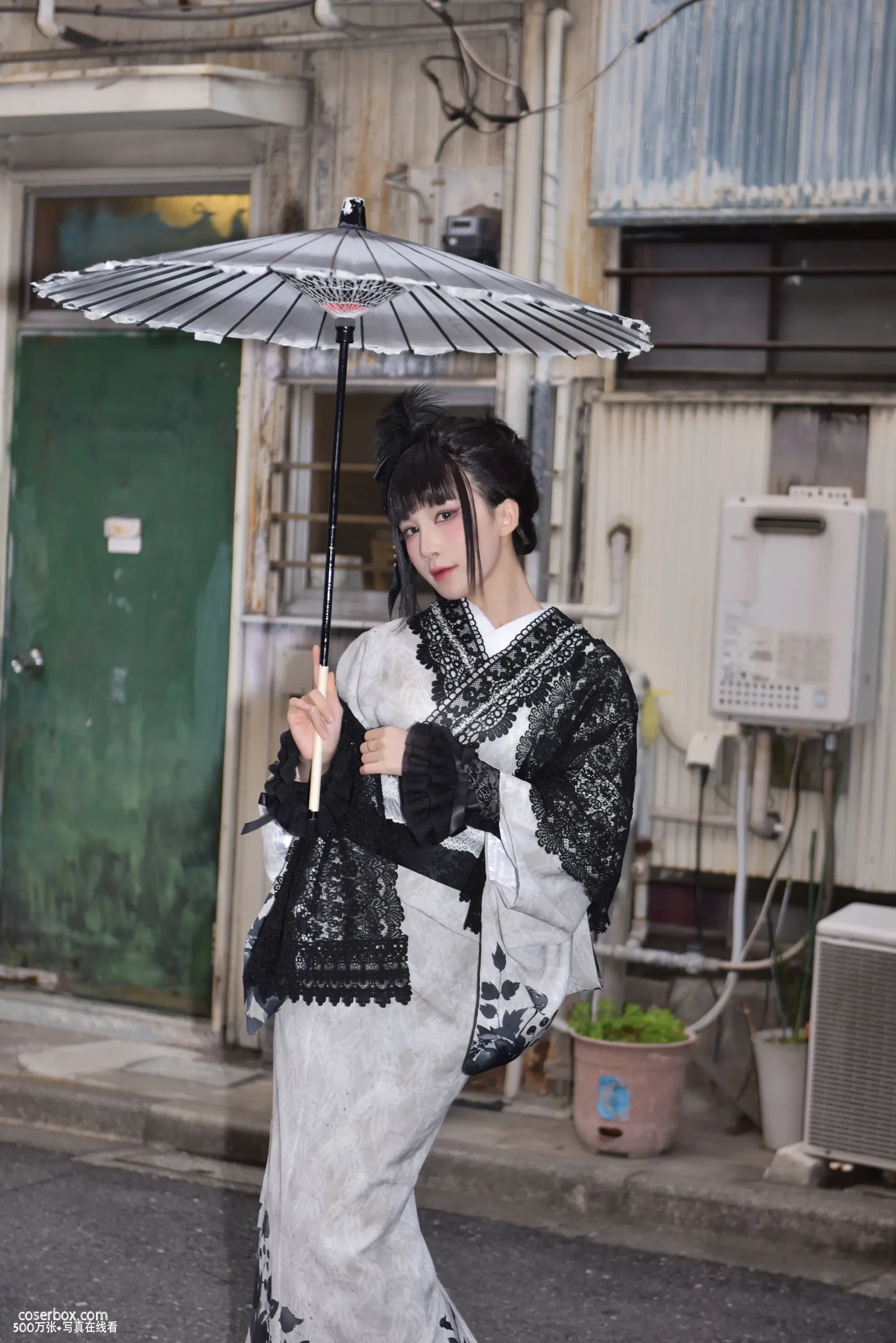 水淼aqua 2025.07.29 Black Lace Kimono - 在线看可下载原图