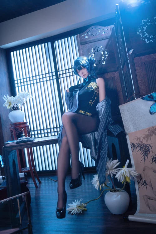 Seya-狮砸 2025.09.11 蔚蓝档案 妃咲 旗袍 - 在线看可下载原图