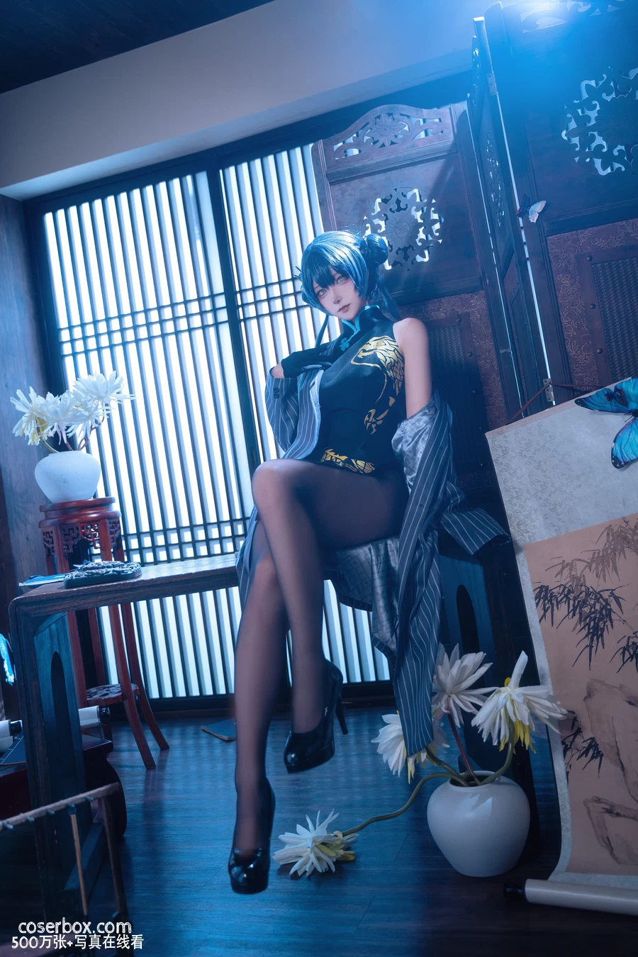 Seya-狮砸 2025.09.11 蔚蓝档案 妃咲 旗袍 - 在线看可下载原图