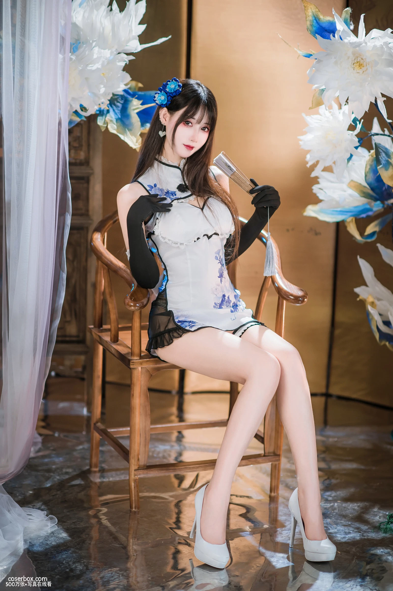 羽生三未 2025.09.21 瓶儿 青花瓷旗袍 - 在线看可下载原图