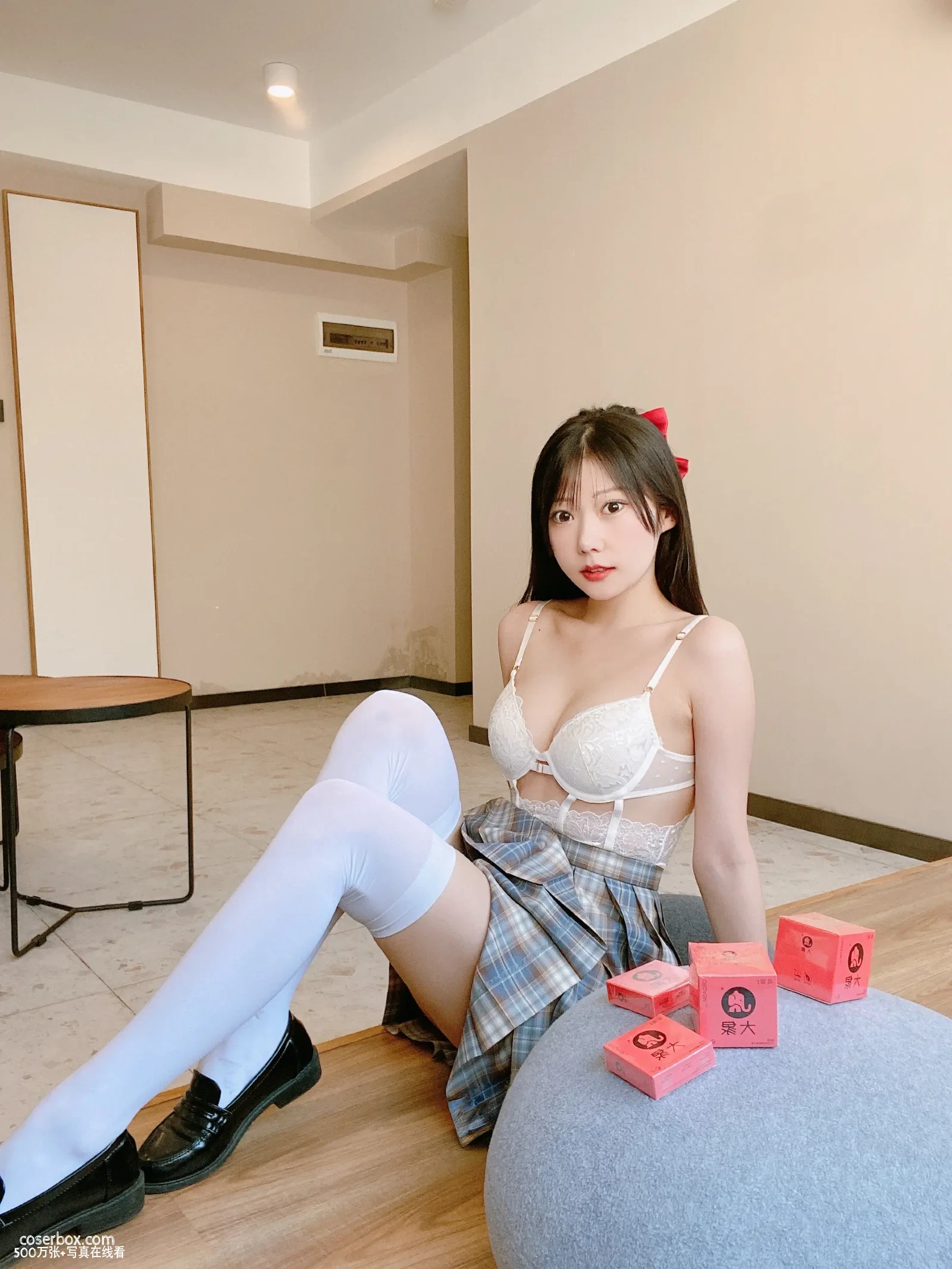 香草喵露露 2025.11.06 大象 JK格子裙 - 在线看可下载原图