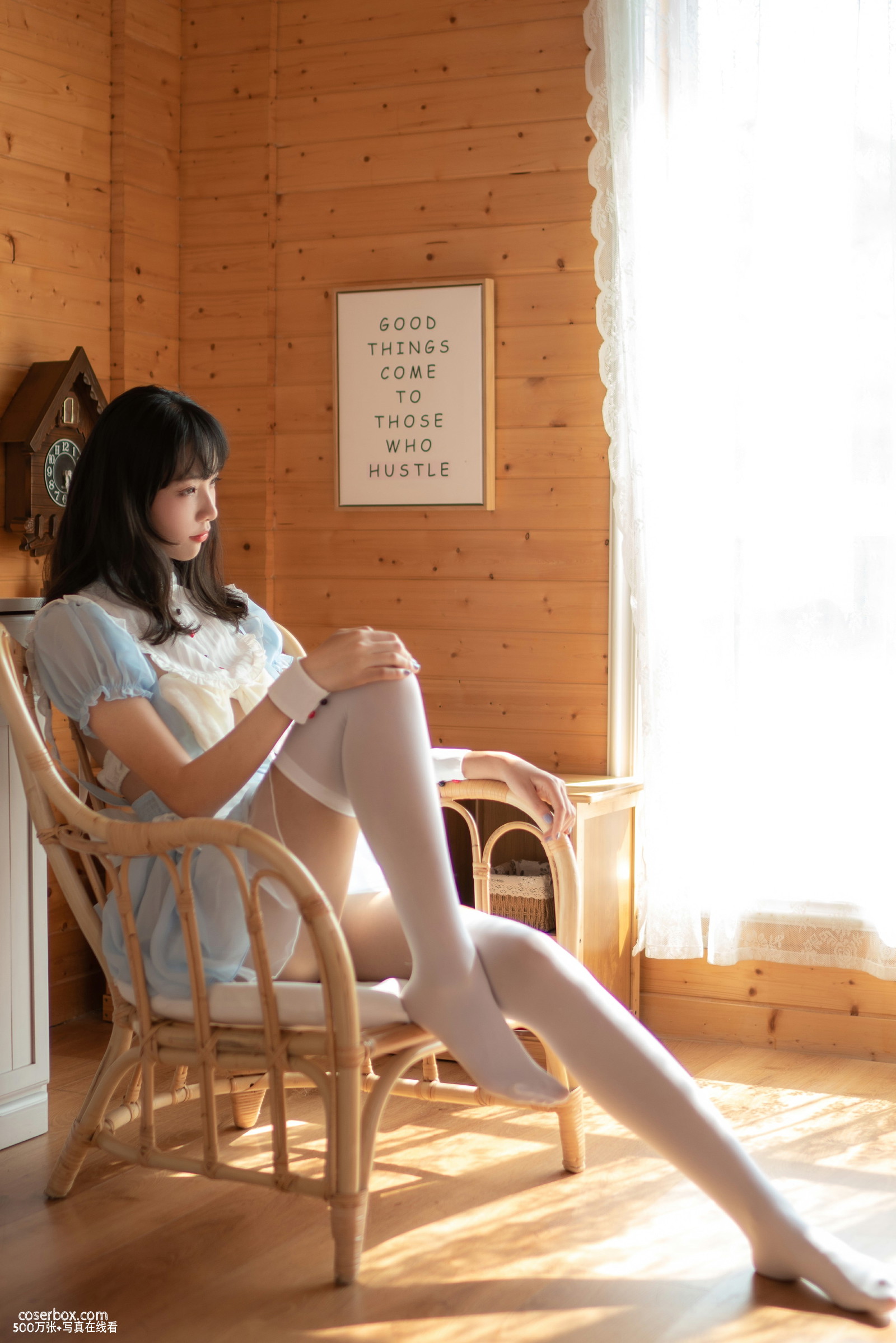 西瓜少女 NO.018 蓝白女仆 - 在线看可下载原图