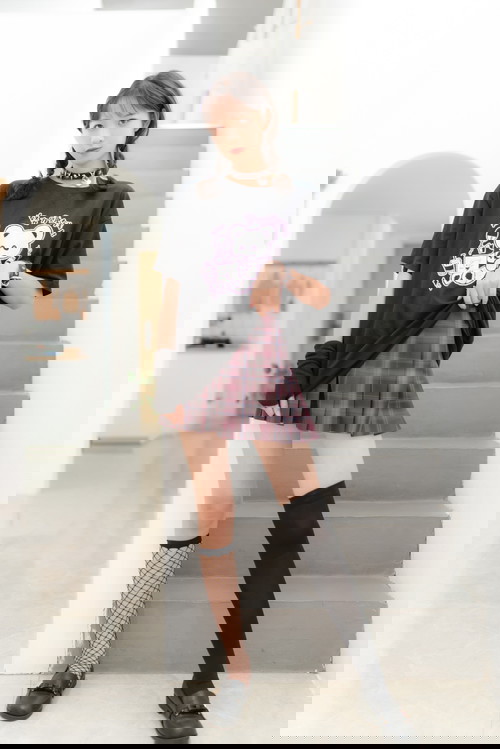 西瓜少女 NO.025 JK双拼袜 - 在线看可下载原图